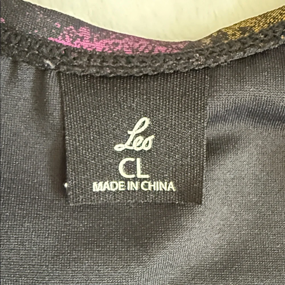 {VTG} Leo's Dancewear | Dance Leotard Black/Multicolor Iridescent (CL)